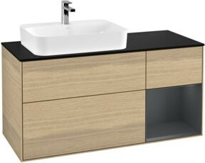 V&B Waschtischunterschrank Finion in Eiche, Breite: 120 cm, Tiefe: 50,1 cm, Höhe: 50,1 cm - Bild 1