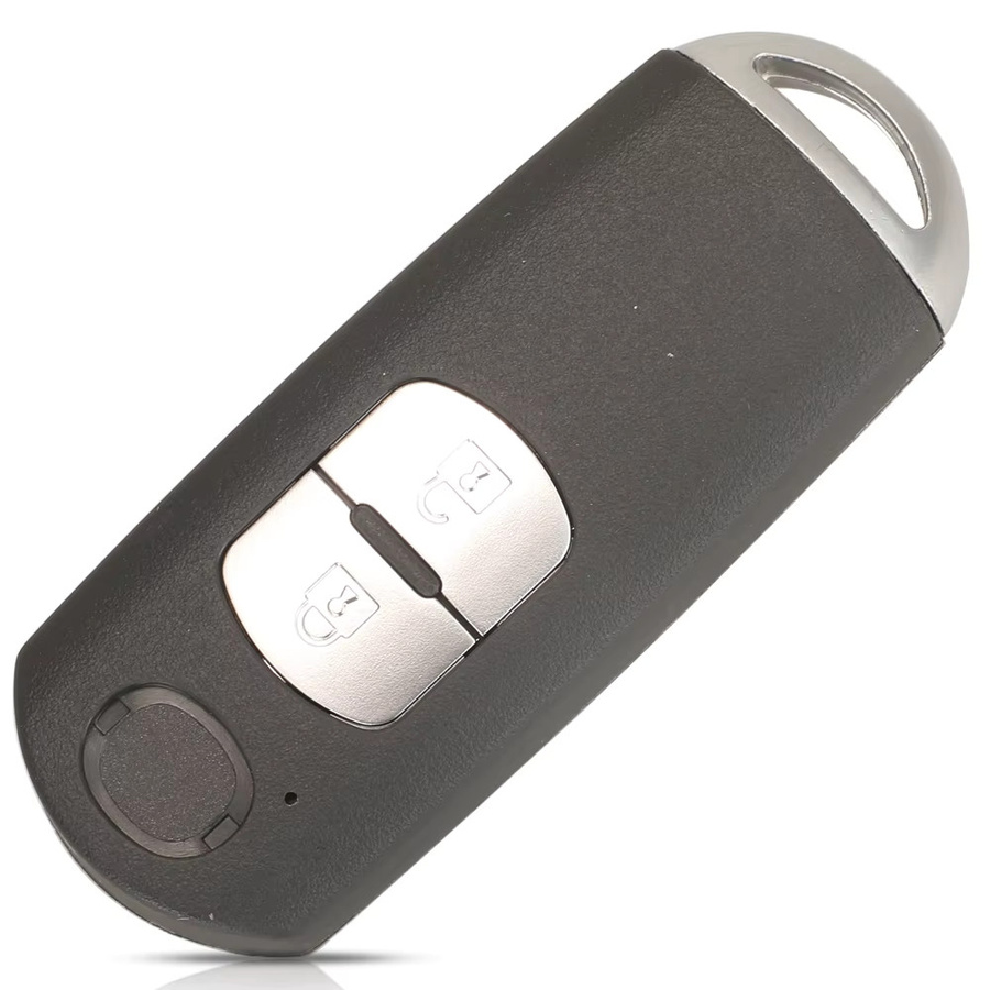 Jingyuqin Smart Key Fob Auto Fernbedienung 433MHz ID49 für Mazda CX-3 Axela CX-5 Atenza Modell SKE13E-01 SKE13E-02 in Schwarz - Bild 2