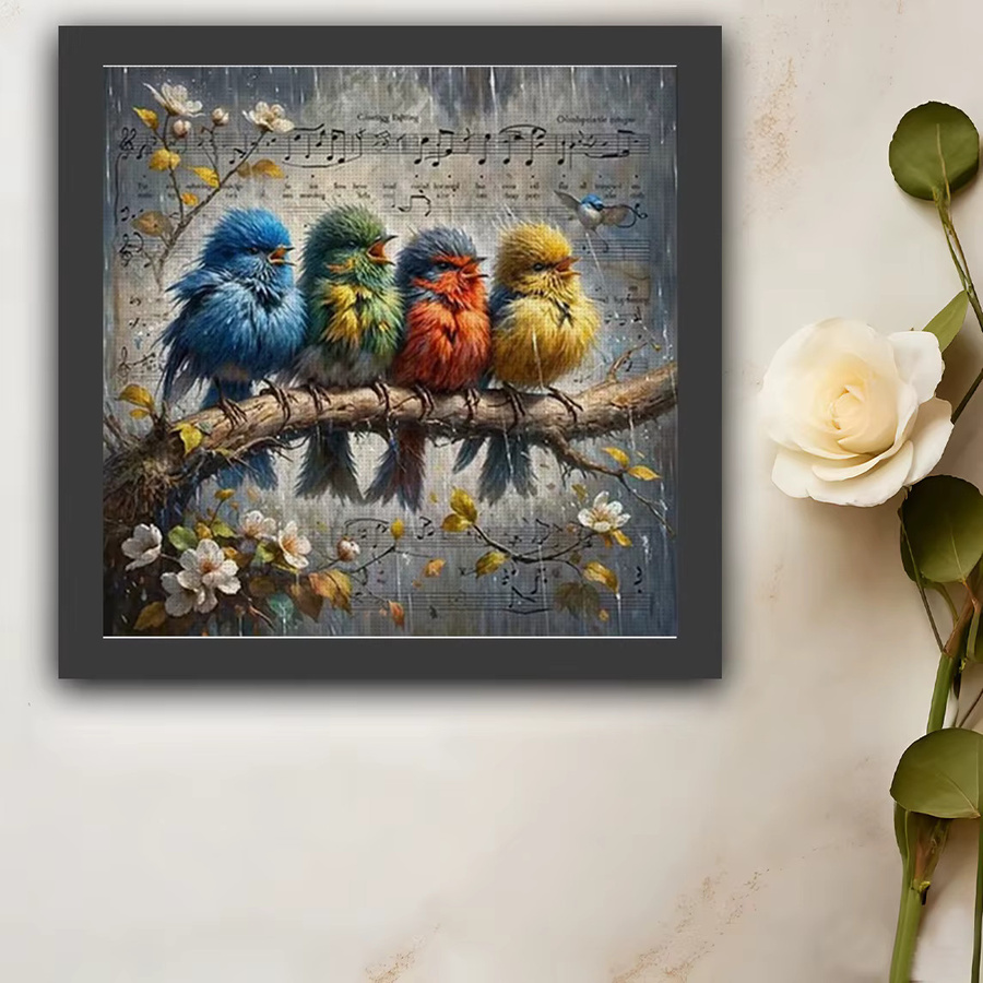 Nature's Melody Kreuzstich-Set zum Selbermachen, 11CT Stickerei in Multicolour, B/H: 36 x 36 cm - Bild 3
