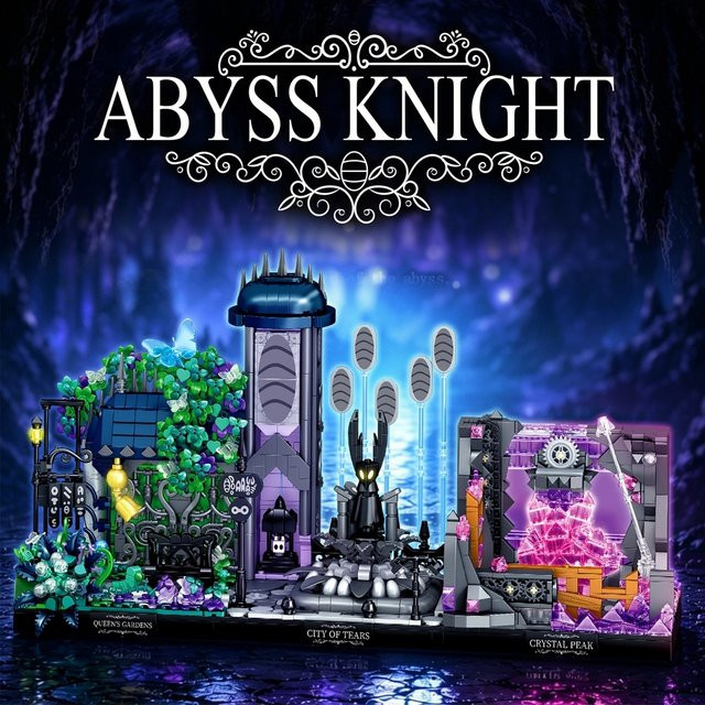 Hollow Knight Königinnen-Gärten Tränenstadt Kristallgipfel-Szene, Baustein-Bausatz, 2347 Teile, ab 14 Jahren - Bild 1