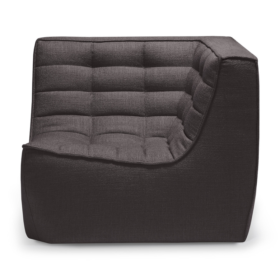 Ethnicraft N701 Modulsofa Eck Quadratisch in Grau mit Stoffbezug - Bild 2