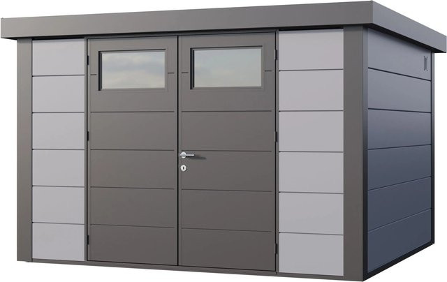 Telluria Gerätehaus Classico in Grau mit Außenmaß B: 348 cm, H: 219 cm, T: 318 cm - Bild 1