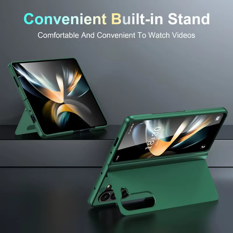 Stoßfeste Handyhülle mit Hautgefühl und integriertem PC-Ständer für Samsung Galaxy Z Fold 7, 6, 5, 4, 3 in Lavendel - Bild 2