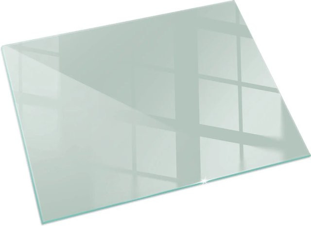 Tulup Glasplatte für Kaminöfen als Funkenschutzplatte, Grün, B: 60 cm, T: 40 cm, H: 0,4 cm - Bild 1