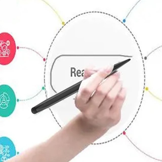 Ergonomischer Touchscreen-Stift für Tablets und Computer in Schwarz - Bild 1