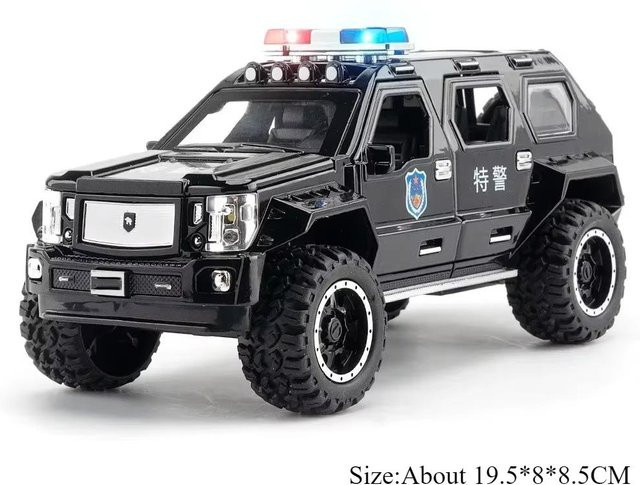 Ywk Polizeiauto, Spielzeugauto, 1:24, mit Licht und Sound, ab 14 Jahren - Bild 1