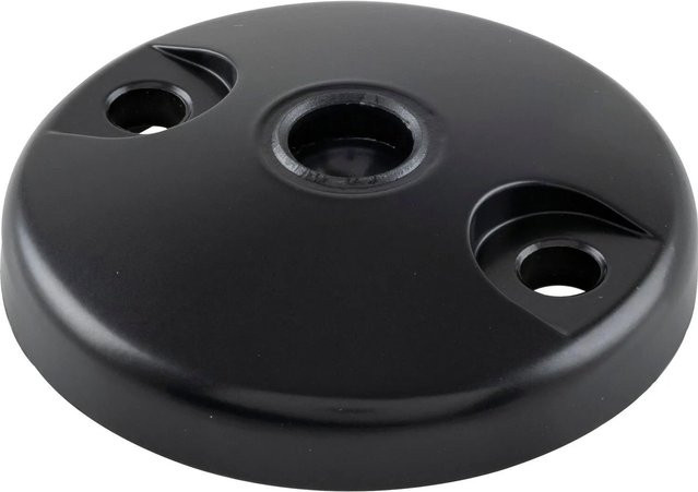 Fath Teller mit offenen Anschraubbohrungen für Gelenkstellfuß Kugel-15 ø 100 mm aus Zinkguss in Schwarz, 10 Stück - Bild 1