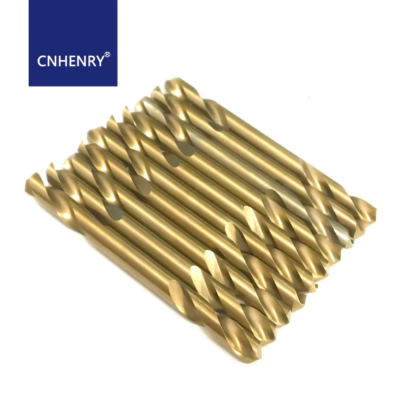 CNHENRY HSS Doppelkopf-Spiralbohrer für Metall, Edelstahl, Eisen und Holz in Gold, 3,0-6,0 mm - Bild 2