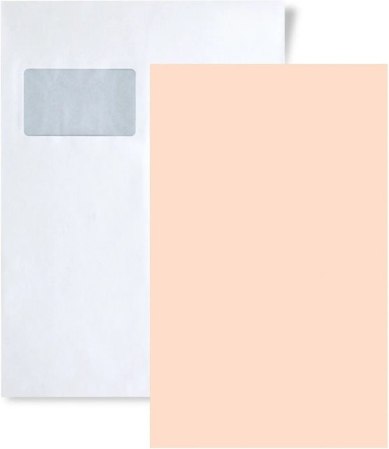 PROFHOME Uni Tapete Musterstück S-376805-GU in Pink und Beige, DIN A4 - Bild 1