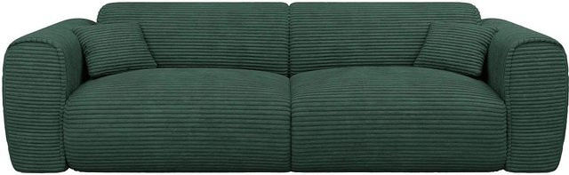 Vente-unique Schlafsofa Pognia in Tannengrün mit Breite: 236 cm - Bild 1