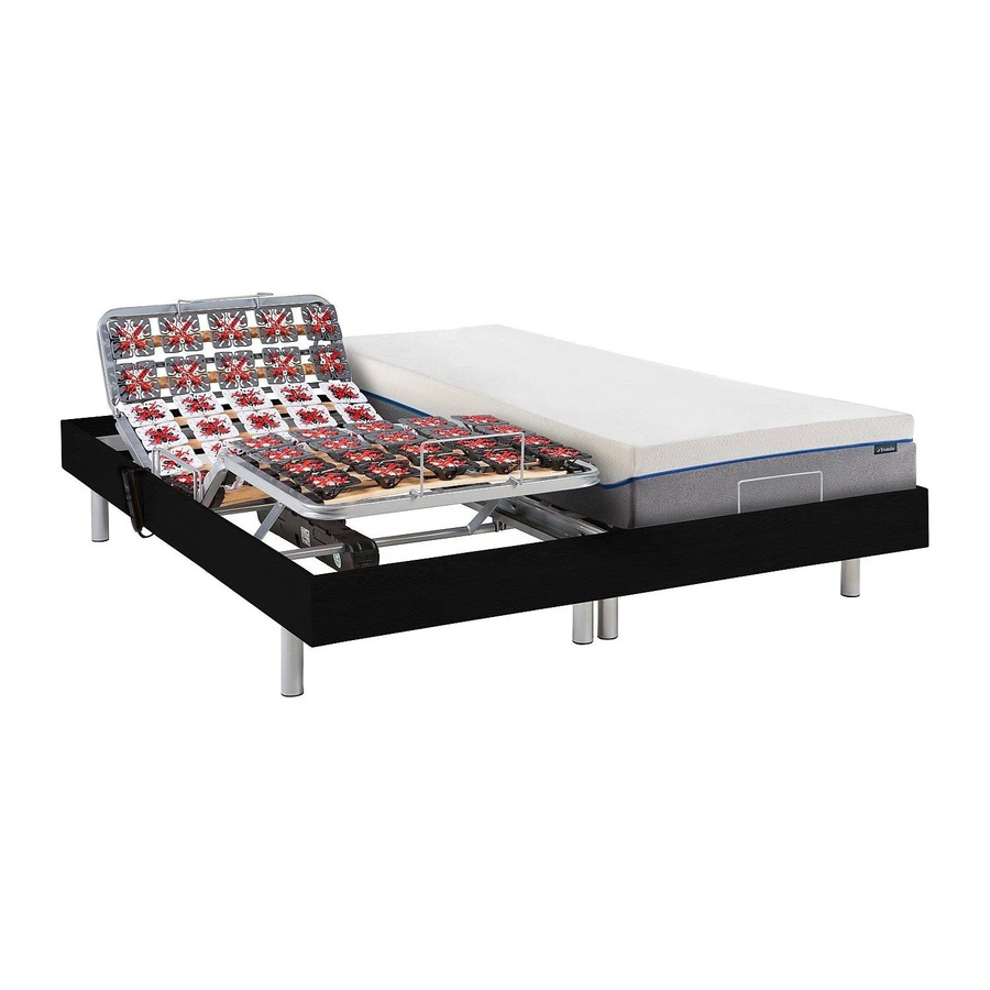YSMÉE Bett mit elektrischem Lattenrost Hesiode in Schwarz, B/T/H: 90 x 200 x 71 cm - Bild 2