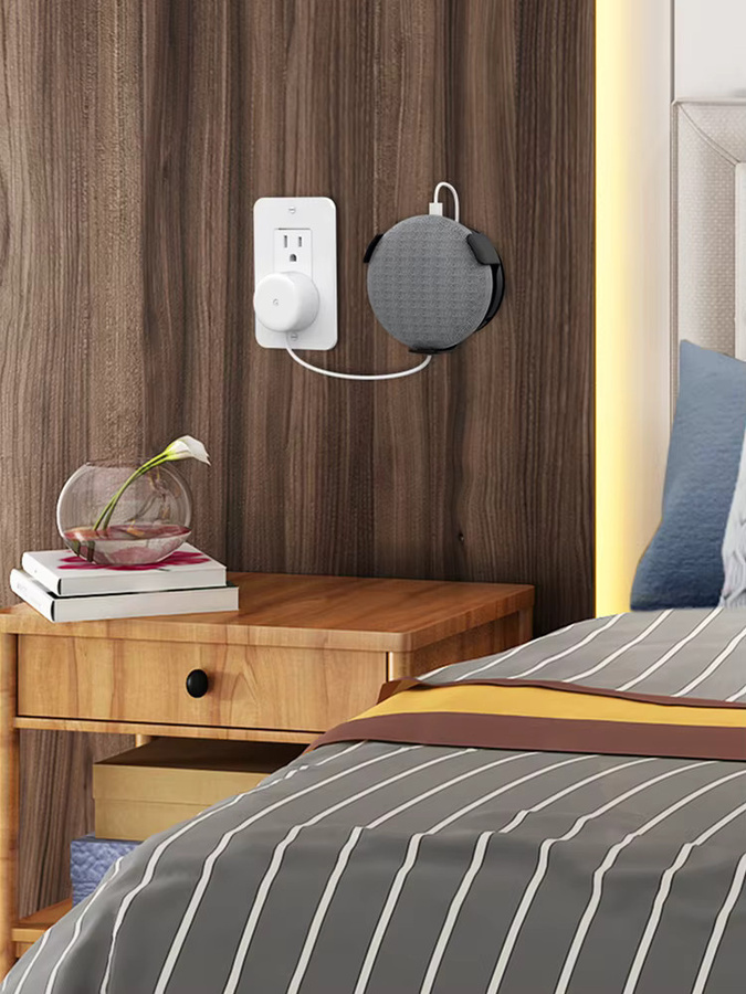VODOOL Wandhalterung für Google Home Mini Lautsprecher, Plug-in-Ständerhalterung in Schwarz oder Weiß - Bild 4