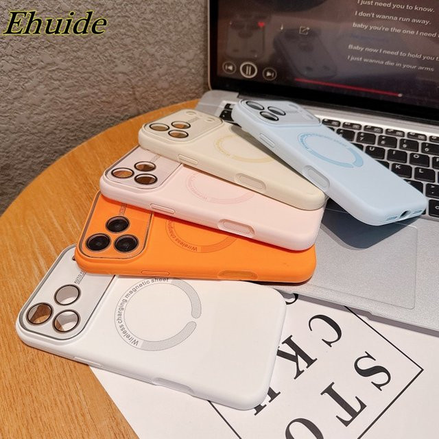 EHUIDE Magnetische Silikon Schutzhülle für iPhone 17 Pro Max 16 15 14 13 Pro in Pink mit MagSafe Kompatibilität und stoßfestem Design - Bild 1