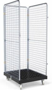 HMH rolltainer Rollbehälter ADB 1600 KU schwarz B/T: 72,4 x 81,5 cm - Bild 1