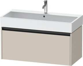 Duravit Waschtischunterschrank Ketho.2 in Beige Matt, wandhängend mit 1 Auszug, B/T: 98,4 x 46 cm, H: 44 cm - Bild 1