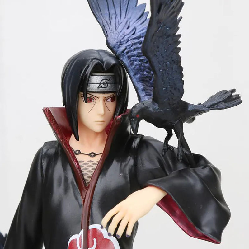Anime-Figur Naruto Shippuden Uchiha Itachi mit Krähe von Oran Sky in Schwarz als Sammlermodell aus Kunststoff und Kunstharz - Bild 8