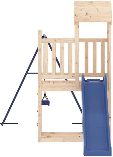 vidaXL Spielturm aus Massivholz Kiefer mit PP-Elementen - Bild 1