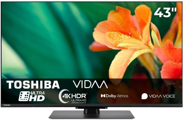 Toshiba LED TV 43UV6F68DA in Schwarz - Bild 1
