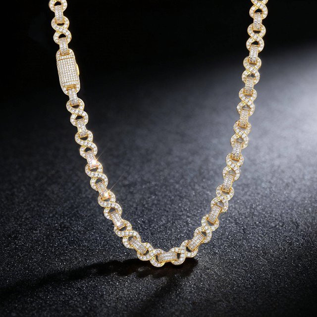 ESKEEM Gliederkette, Zirkonia, Gold, Unisex - Bild 1