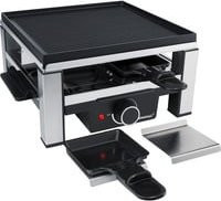 Steba Raclettegrill RC 104 in Schwarz und Silber mit Gusseisenplatte, Antihaftbeschichtung und einstellbarem Thermostat - Bild 1