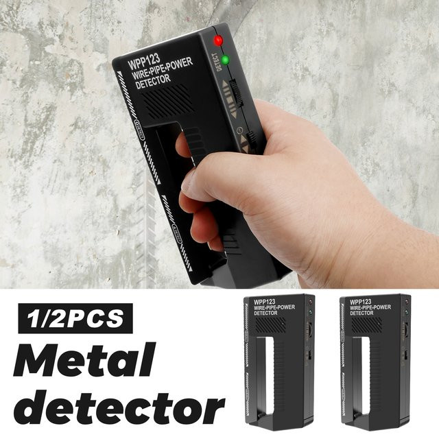 Willkey Handheld Wandscanner Metall-Detektor mit AC-Draht-Erkennung und visuellem Alarm in Schwarz - Bild 1