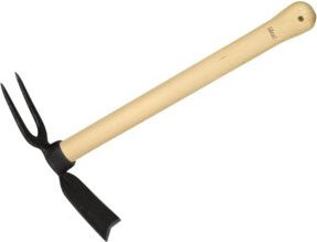 IDEAL Doppelhäckchen aus Spezialstahl mit Buchenstiel, Länge: 40 cm - Bild 1