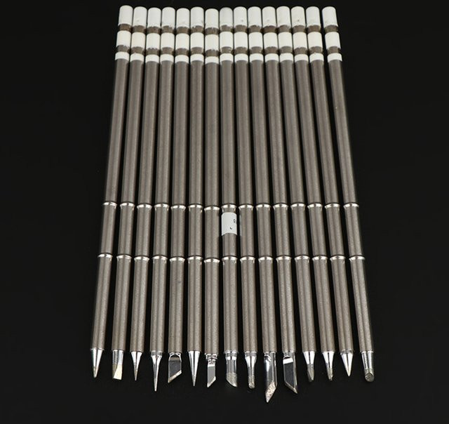 Hakko T12 Lötspitzen Set in Silber für FX951 und DIY T12 Lötstationen - Bild 1