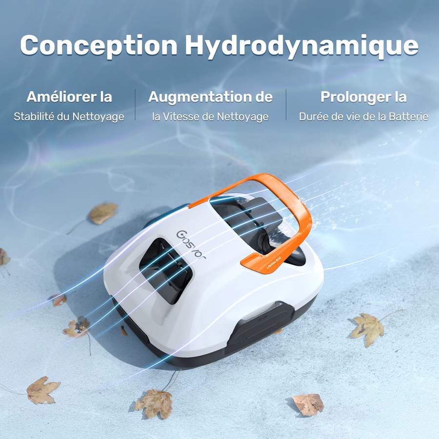 GOSVOR Kabelloser Roboter-Poolreiniger für Aufstellpools in Weiß mit Akkubetrieb und automatischer Rückkehrfunktion - Bild 2