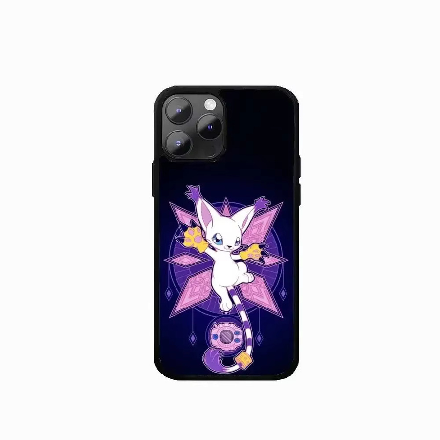 Anime D-DigimonS Handyhülle für iPhone 11-16 mit Farbwechsel Effekt, transparent und multicolor, schmale Anti-Fall-TPU-Hülle - Bild 3