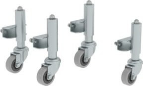 MUNK Federbremsrollen von Günzburger Steigtechnik in Silber, 1 Set - Bild 2