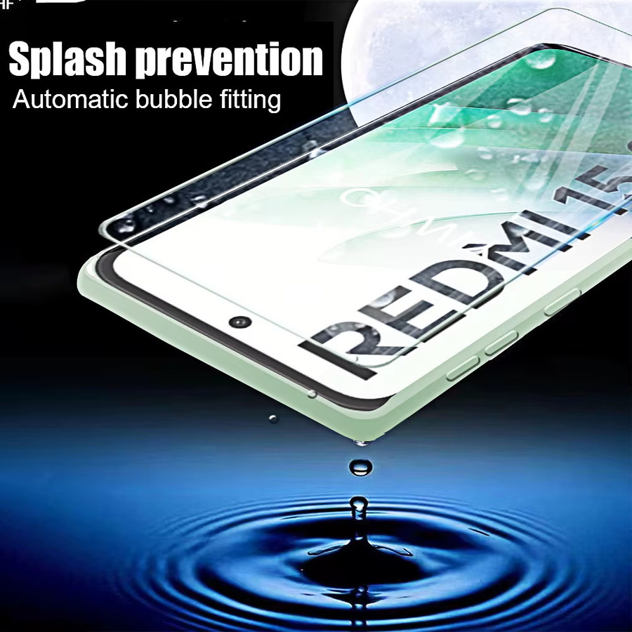 4 Stück Displayschutzfolien aus gehärtetem Glas für Xiaomi Redmi 15 5G und 4G, 6,9 Zoll, Transparent - Bild 4