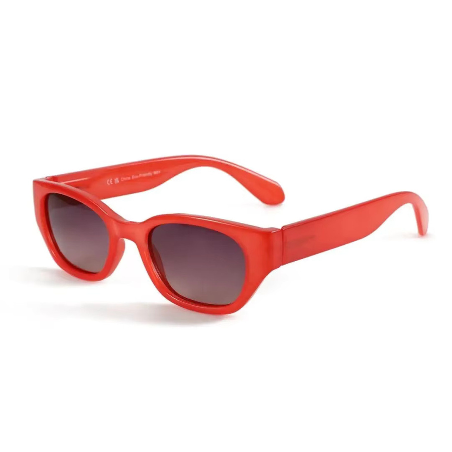 BLUEMOKY Cat-Eye-Sonnenbrille, Unisex, Vollrand, Kunststoff, rot - Bild 2
