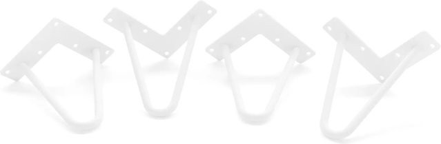 HEVVA Haarnadelbeine NEAPEL 4er Set Weiß Höhe: 15 cm - Bild 1