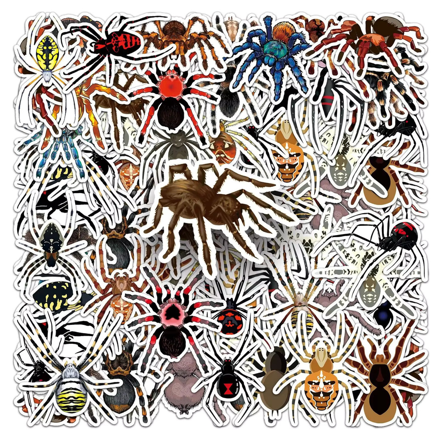 GOGOTU Cartoon-Insekten- und Spinnen-Aufkleber, 50-teiliges Set, multicolour - Bild 3