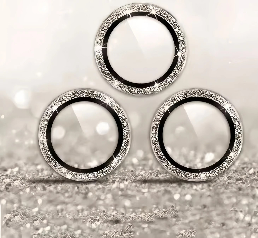2-3 Stück Metall Ring Kameraschutz Glas für iPhone 16 Pro, 12 Pro, 13 Pro Max und 15 Pro Max in Blau - Bild 2