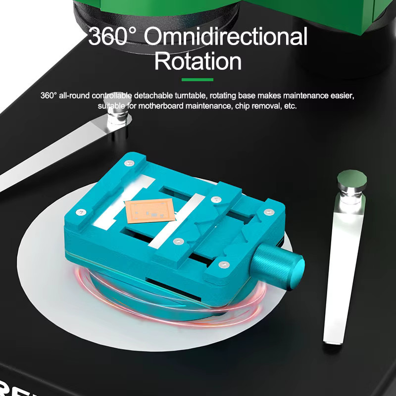 RELIFE RL-601I Mini Rotary Fixture PCB Halter für Handy Motherboard Wartung und IC Chip CPU Kleber Entfernung - Bild 3