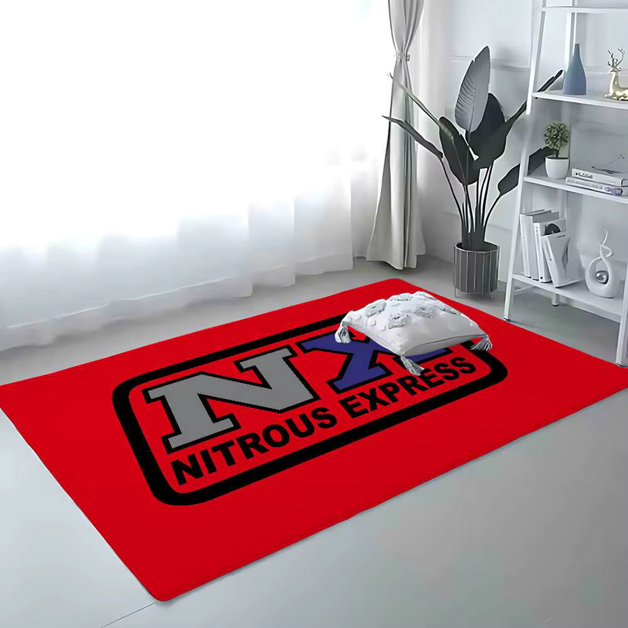 Kayou NXs-Nitrous-Express Teppich in Rot, moderner rechteckiger Bodenmatte für Wohnzimmer und Schlafzimmer - Bild 4
