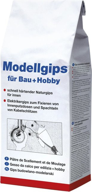 Decotric Modellgips für Bau und Hobby, 1,5 kg - Bild 1