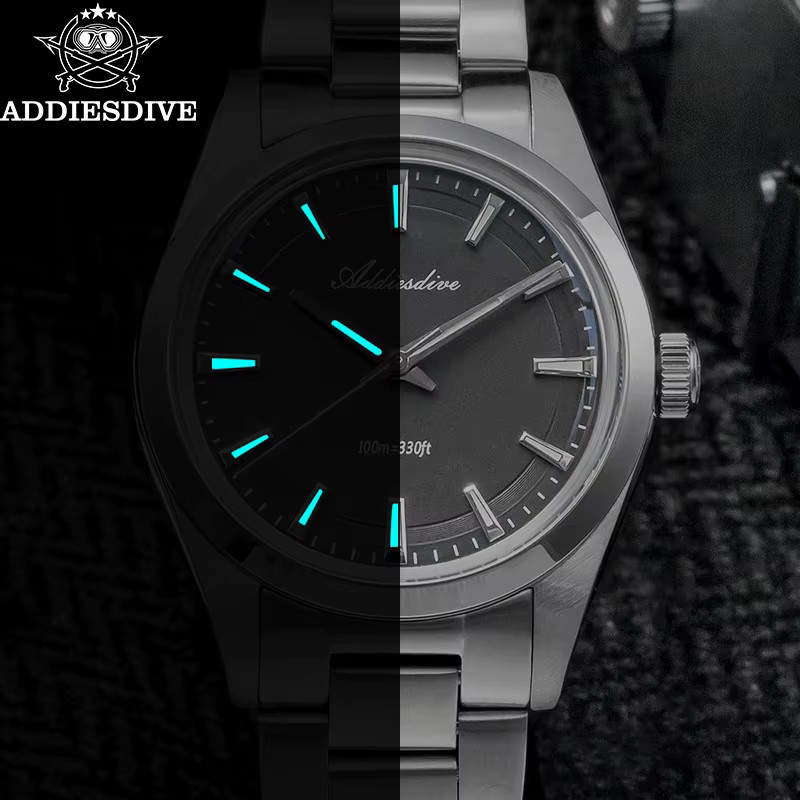 ADDIESDIVE Armbanduhr Edelstahl, Quarz, Blau, Herren - Bild 4