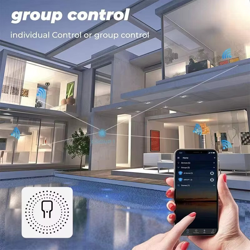 Szaoju 16A Mini WLAN-Schalter in Weiß mit 2-Wege-Fernbedienung und Timer-Relais, kompatibel mit Tuya Smart Life App, Alexa und Google Home - Bild 2