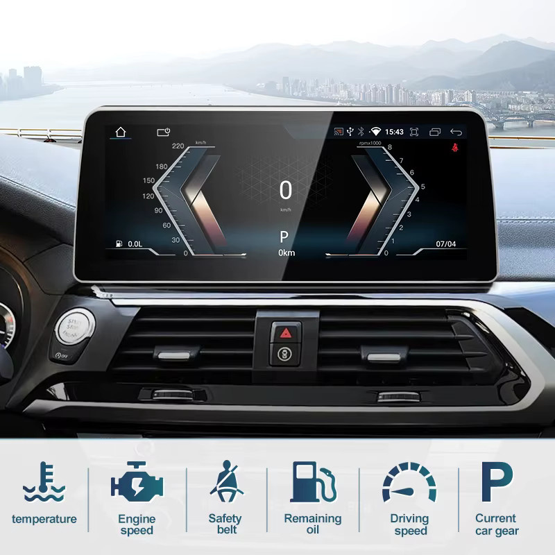 STWEI Android 14 Multimedia Player mit 12,3 Zoll Display für BMW X3 X4 G01 G02 EVO, Drahtloses CarPlay, GPS und Bluetooth, Schwarz - Bild 3