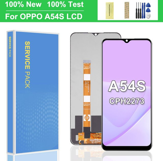 Oppo A54s CPH2273 LCD Display Touchscreen Digitizer Montage mit Rahmen in Schwarz 6,52 Zoll - Bild 1