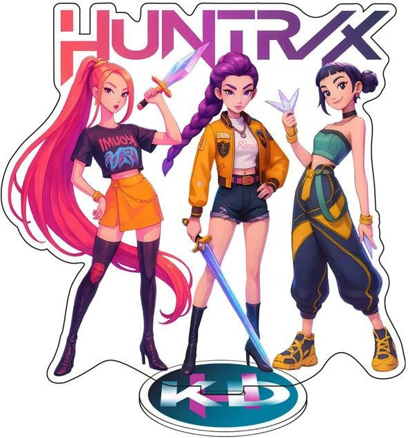 Dämon KPop Jäger Rumi Mira Zoe Acryl Schlüsselanhänger, Stehende Platten - Bild 1
