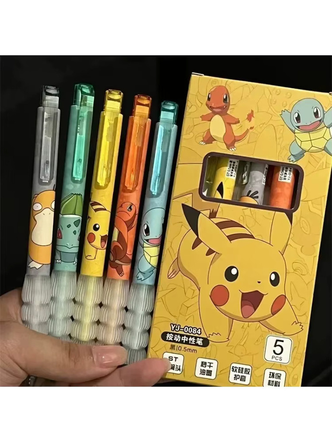 Bandai Pokemon Gel-Stifte Set mit Squirtle und Charmander in Mehrfarbig für Schule und Büro - Bild 5
