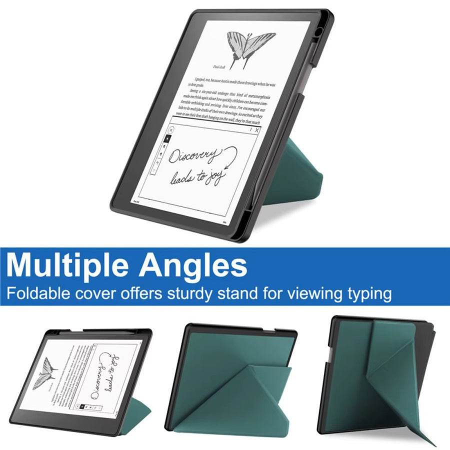 Smart Case für Kindle Scribe 2022, 10,2 Zoll, Magnetische Multi-Folding Stand Schutzhülle mit Auto Wake/Sleep Funktion, stoßfest, in Schwarz oder Gold - Bild 5