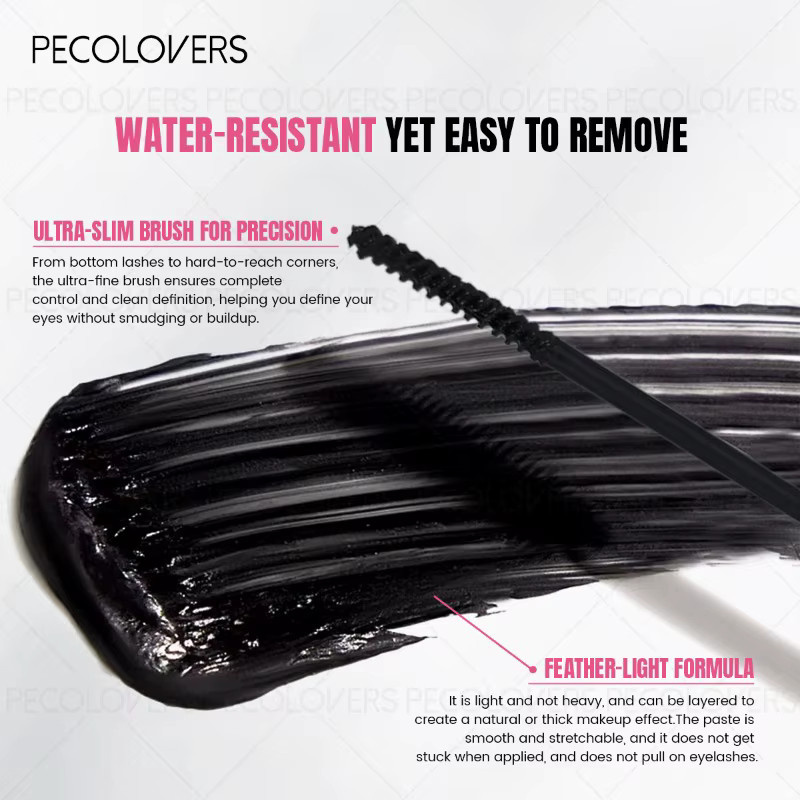 PECOLOVERS Mascara, schwarz, wasserfest, Unisex - Bild 3