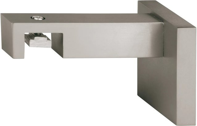 Mydeco Gardinenstangen-Halterung in Edelstahl-Optik, Silber - Bild 1