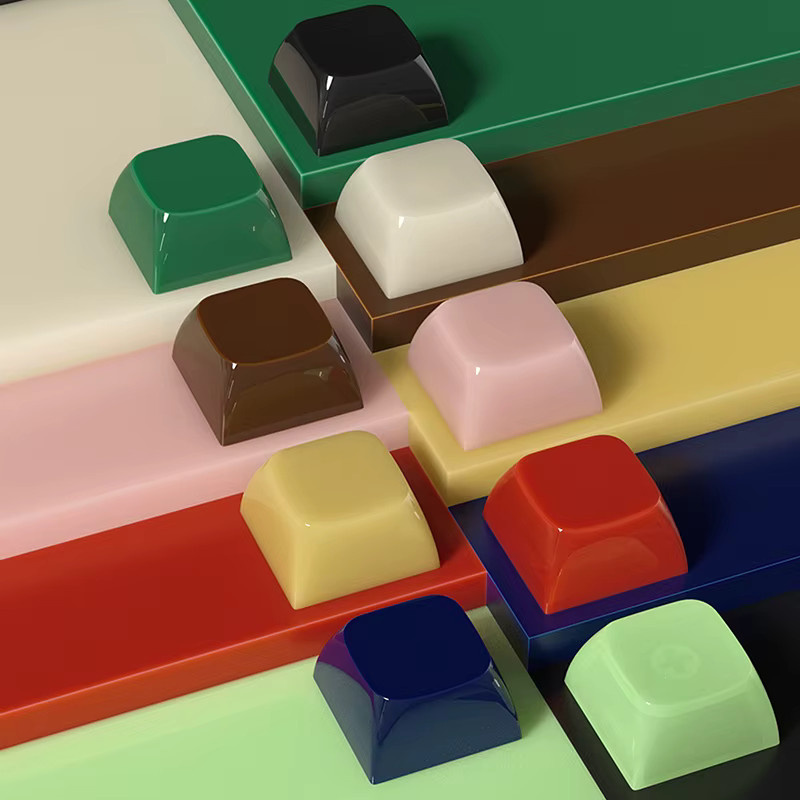 SAFENH XDA Tastenkappen Jelly Clear in Transparent und Multicolour für Gaming-Tastaturen aus PC-Material mit Jade-Textur - Bild 4