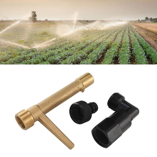 Schnellkupplungsschlüssel aus Messing für Gartenschläuche und unterirdische Bewässerung, G3/4 Zoll, Farbe: Gold - Bild 1