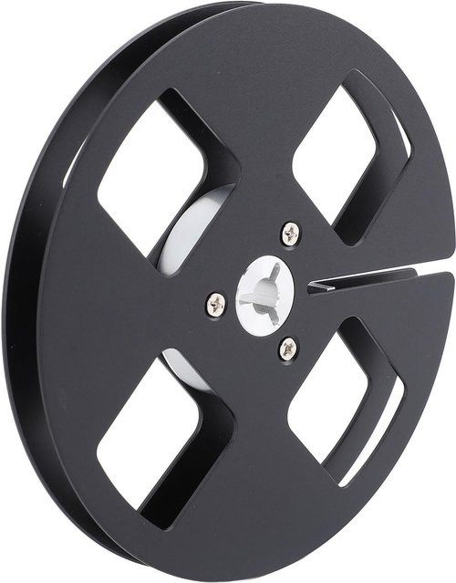 KaiSai Aluminiumlegierung Tonbandspule mit 4 Löchern für NAGRA, Studer und ReVox, Schwarz, 1/4/5 Zoll - Bild 1